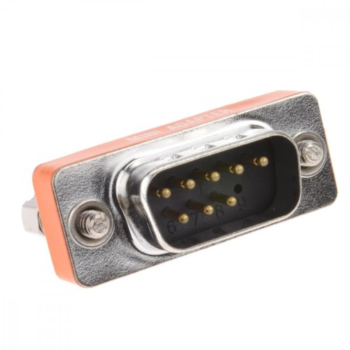 DB9 Null Modem Crossover Adaptér - Konektor RS232
