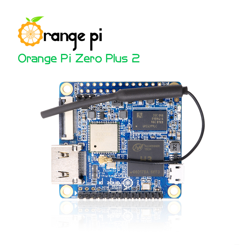 Orange Pi Zero Plus 2 H5 – Quad-core mini PC 512MB RAM, 8GB eMMC