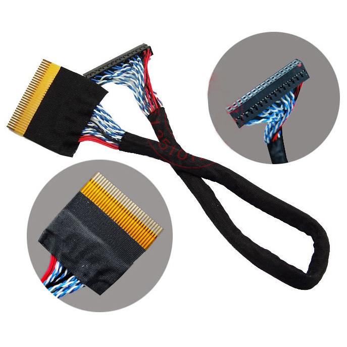 Adaptér kabelu 30pin 2CH 8-Bit FPC na DuPont LVDS