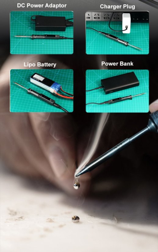 TS101 Digital Soldering Station with OLED Display - Fast and Precise Welding