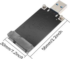 mSATA na USB 3.0 adaptér SSD disku ASM1153E KY205A