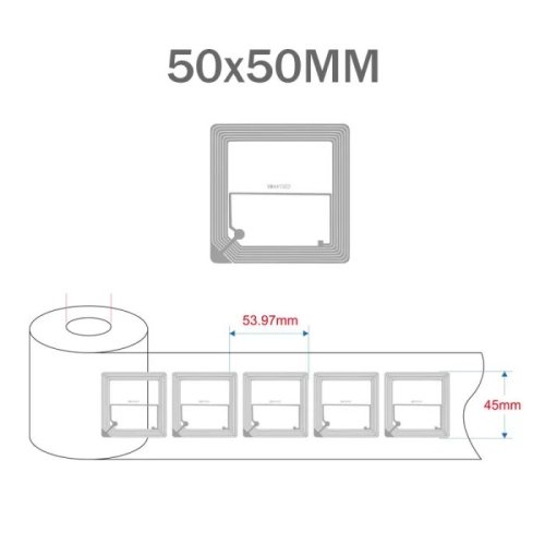 Kompatibilní RFID nalepka Mifare Classic 1k 13.56MHz