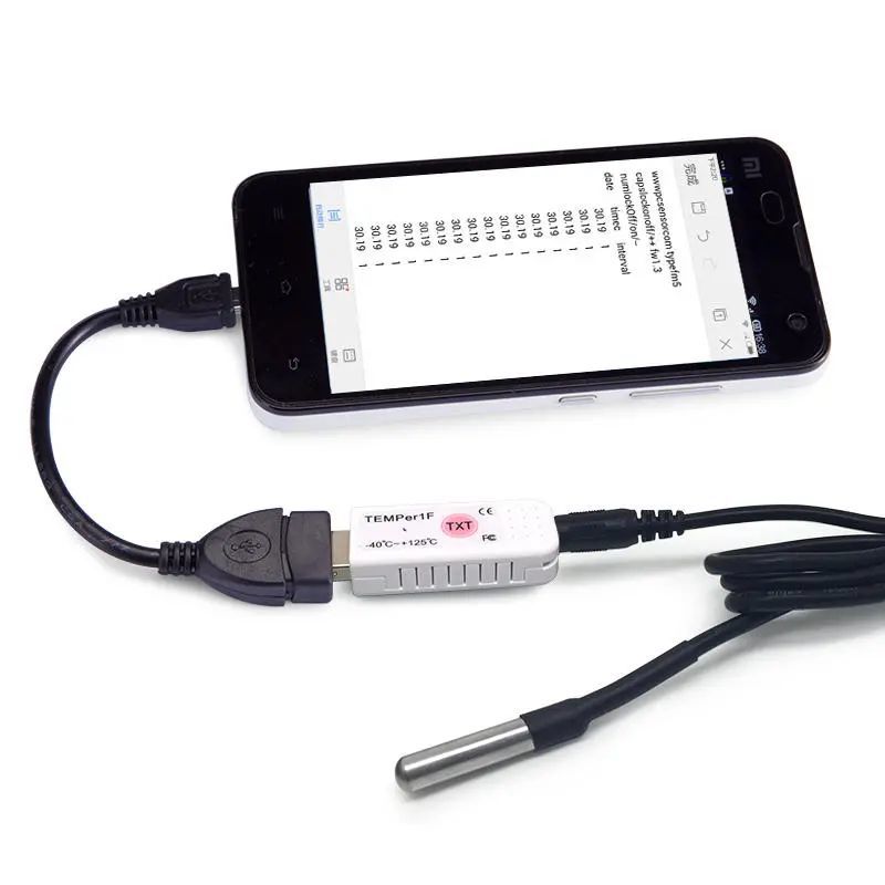 PCsensor TEMPer1F USB teploměr s čidlem pro PC