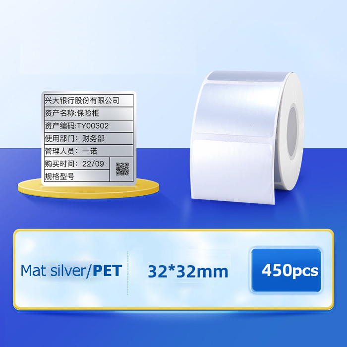 Z401 samolepicí štítky pro TTR, stříbrné 50x90-150