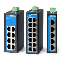 IES2100SL série průmyslový neřízený Ethernet switch DIN-rail