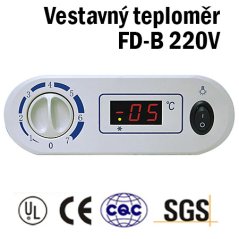 Digitálny vestavný teplomer do chladničky/mrazničky FD-B 220V