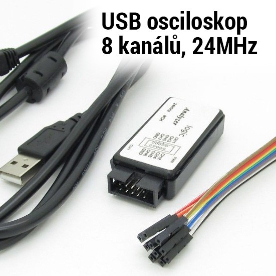 SL-USB8CH 8-channel USB Logic Analyzer and Oscilloscope - 24MHz