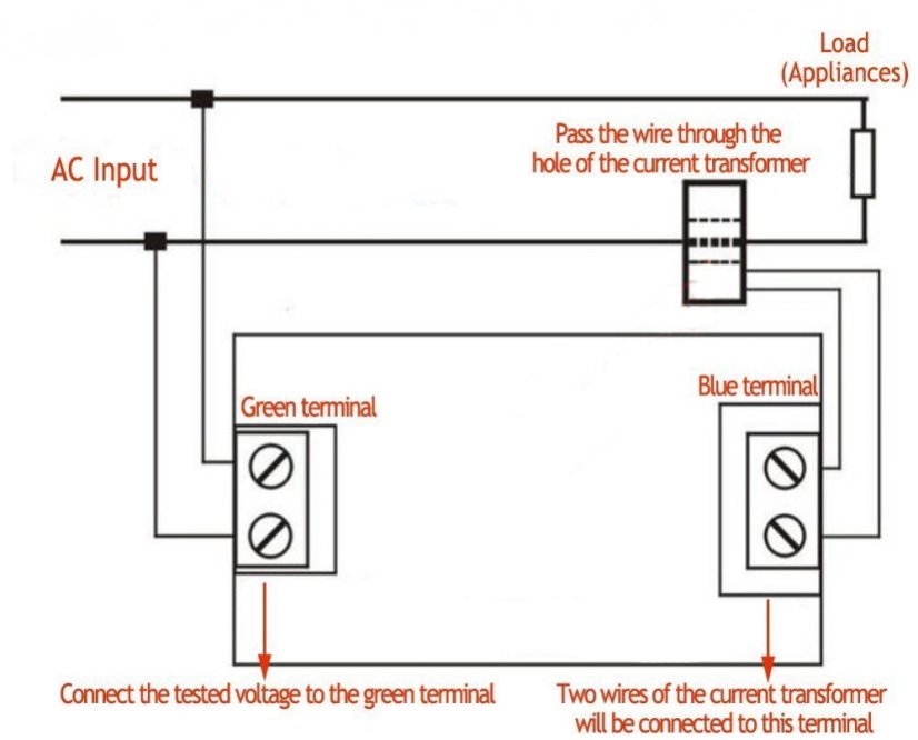 D85-2042A LCD Digitální Ampérmetr/Voltmetr