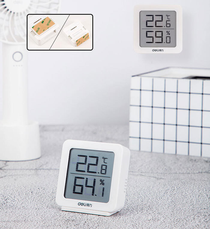 Deli 8838 Mini Teploměr a Vlhkoměr 2v1