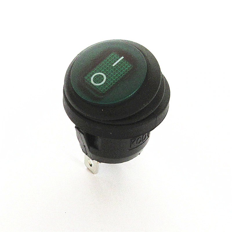 Kolébkový spínač KCD1-2, zap/vyp, 250V/AC, 6A