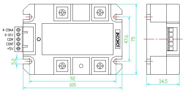 LSA Jednofázový solid state AC regulátor napětí 220/380V