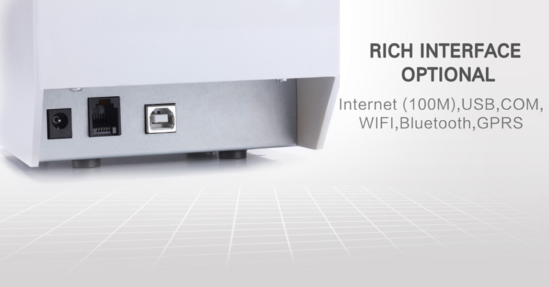 RGB-E58 58mm USB Stolní Termální Tiskárna Čárových Kódů a Štítků