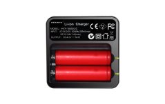 Double Charger for 18650 Batteries - 2C 3.6V/3.7V