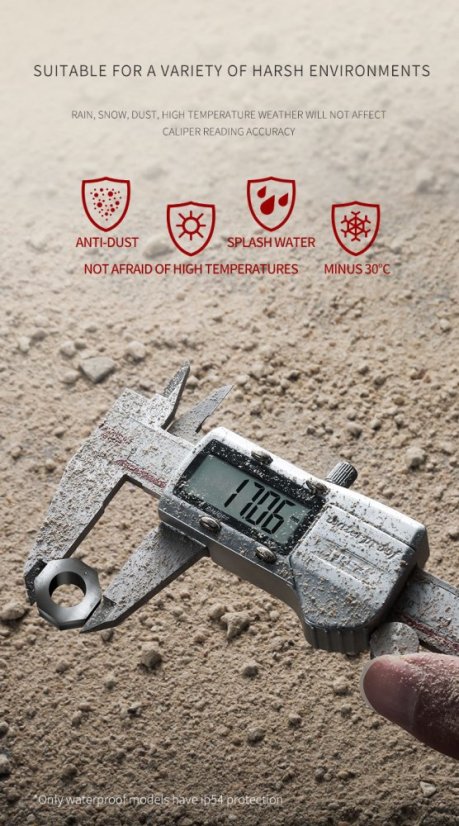 Digitální posuvné měřítko DWKC - přesný měřicí nástroj - Přesný měřicí nástroj - Model: DWKC-2016 velký LCD