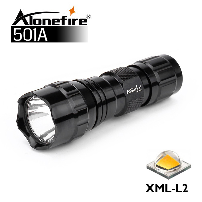 Alonefire 501A XM-L2 T6 Flashlight with 5 Modes
