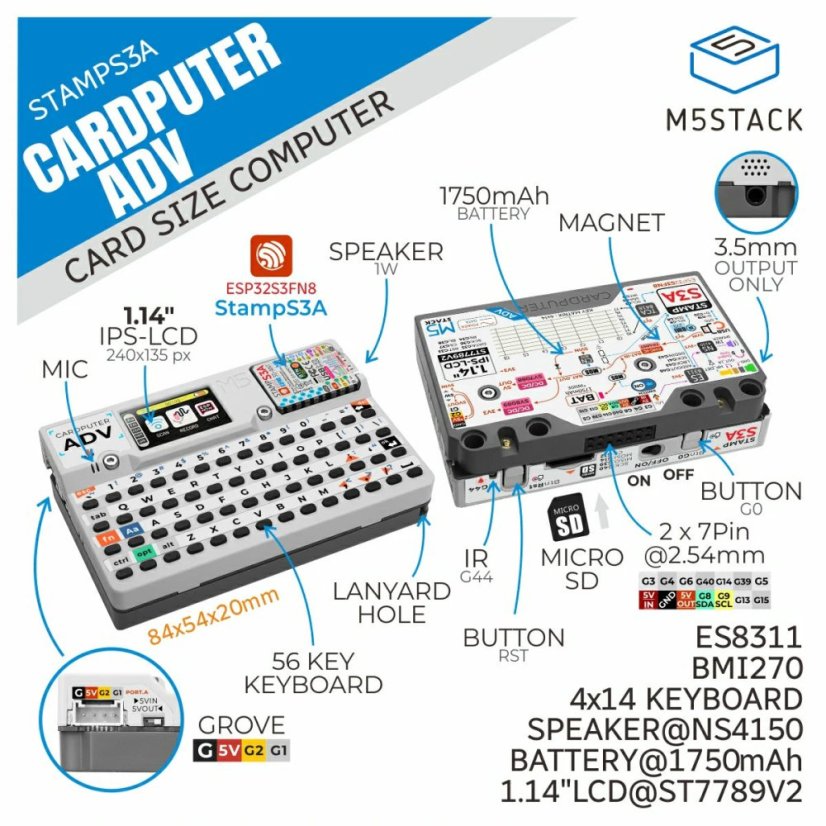 M5Stack Cardputer Adv ESP32-S3