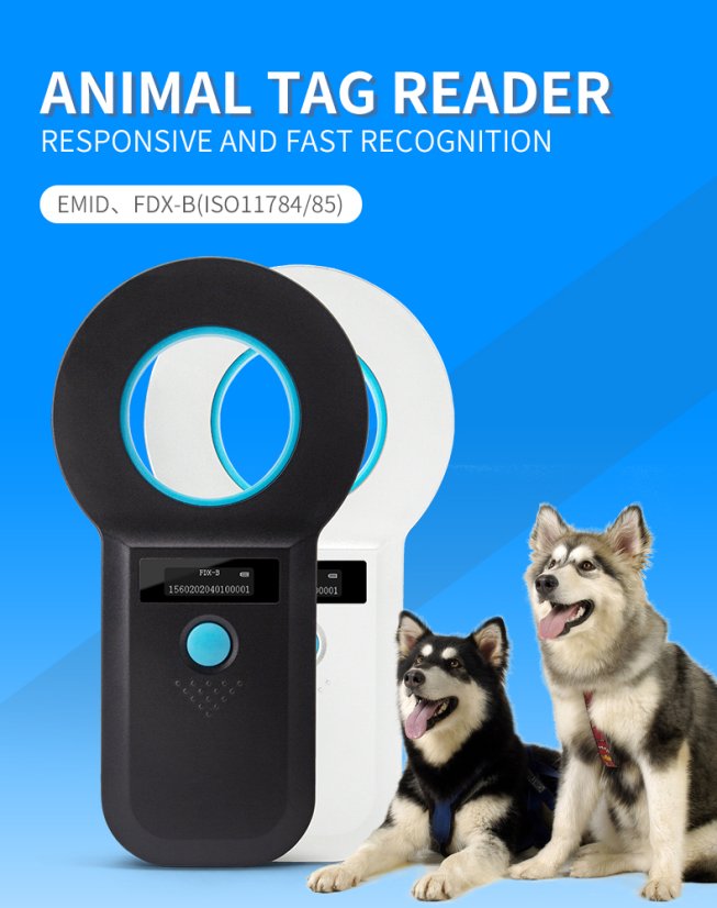 W90B FDX-B Animal Microchip Reader with Wireless USB HID
