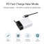 USB C PD QC3.0 AC adaptér s rychlým nabíjením neoriginální