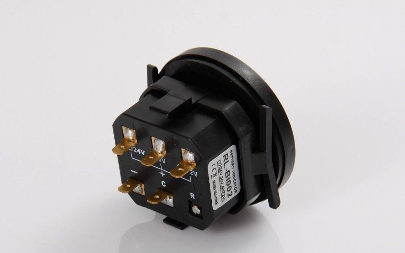 Digitální indikátor stavu baterie RL-BI002 pro 12V, 24V, 36V, 48V a 72V