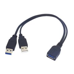 USB 3.0 A Cable with Power Cable for External Drives
