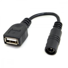Napájecí kabel USB do 5.5x2.1mm jack - 5V