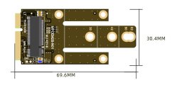 MPCEM2B-N01 mPCI-E na M.2 KEY-B adaptér