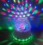 RGB LED Křišťálová koule ES-01 - Otočné Disco Světlo