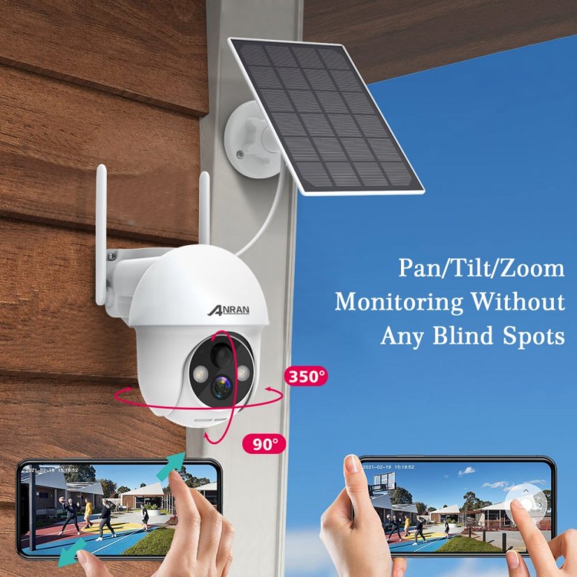 Q1 3MP Wi-Fi Rotating Camera with Solar Panels