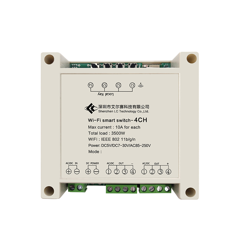 4-kanálový bezdrátový přepínač Smart Home WiFi LC-EWL-4R-HS - Model: LC-EWL-4R-HS-A2 (220V)
