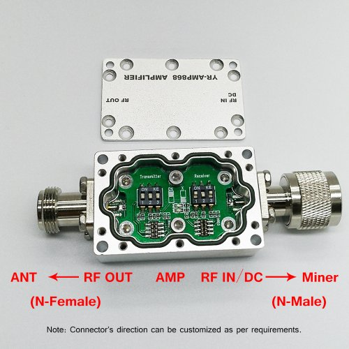 YR-AMP868 868MHz LoRa Zesilovač Signálu, Voděodolný