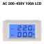 D85-2042A LCD Digitální Ampérmetr/Voltmetr 200-450V AC 100A