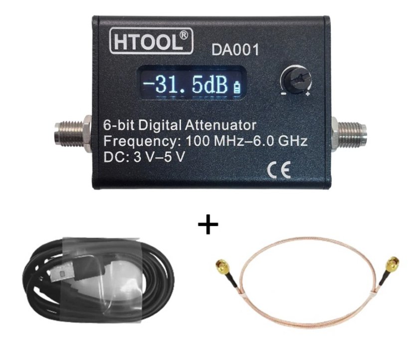 DA001 RF Tlumič 0-31.5dB