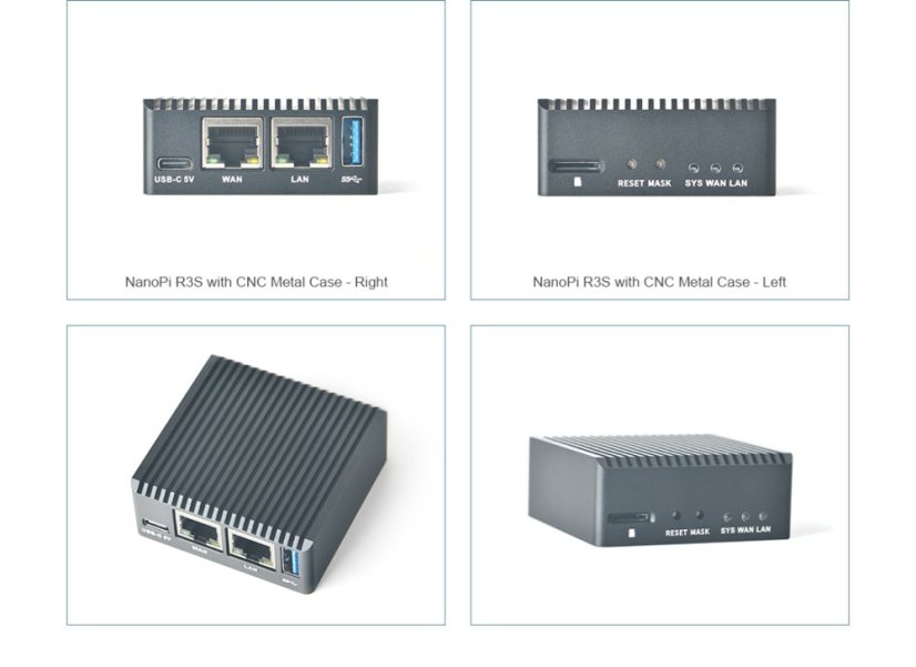 NanoPi R3S Combo s krabicí