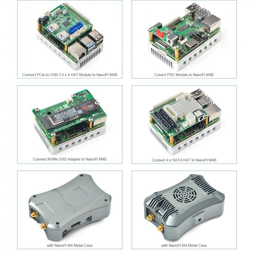 NanoPi M4B with Heat Sink