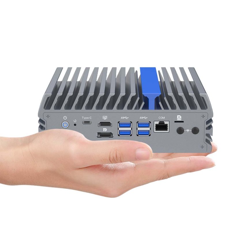 IEXP-504 Ultra5 průmyslový PC, 6× 2.5G LAN, fanless