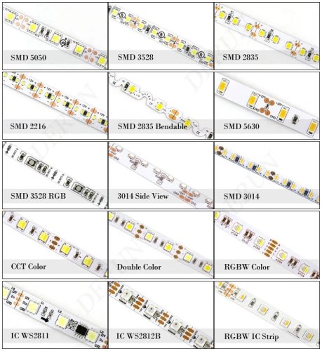 RGB LED páska 2812S WS2812 SMD 5050 - 5m, 60 LED/m, 14.4W/m, IP67