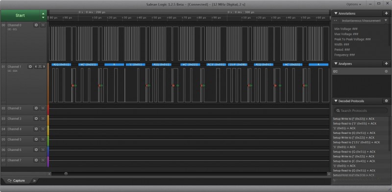 SL-USB8CH 8-channel USB Logic Analyzer and Oscilloscope - 24MHz