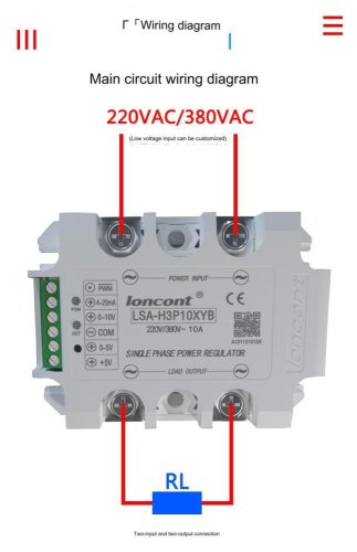 LSA Půlvlnný Jednofázový Solid State AC Regulátor Napětí