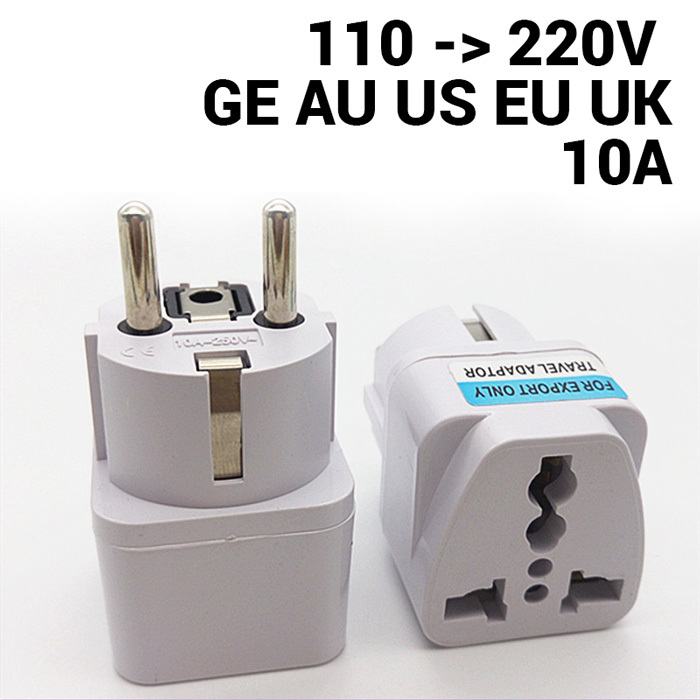 Univerzální adaptér redukce 110V - 220V 10A pro cestování