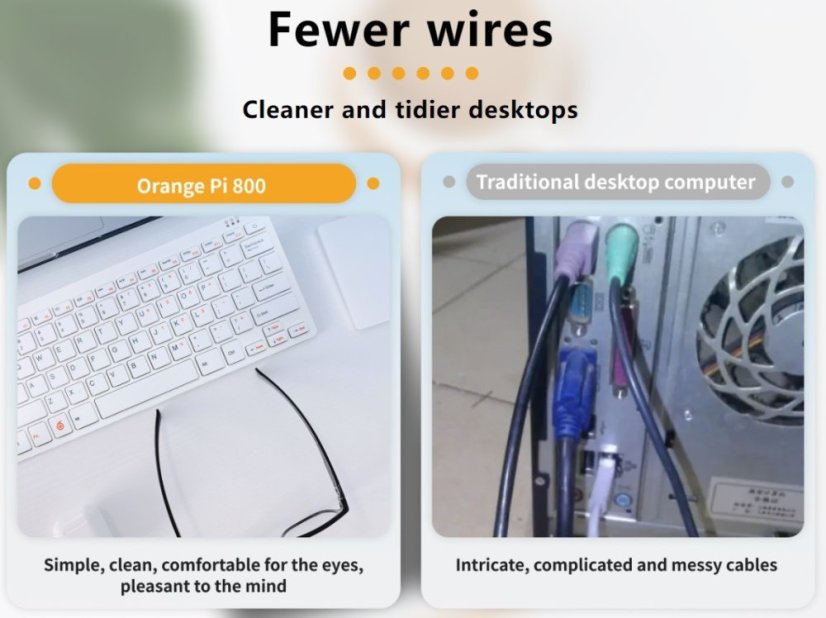 Orange Pi 800 Mini Počítač s Klávesnicí