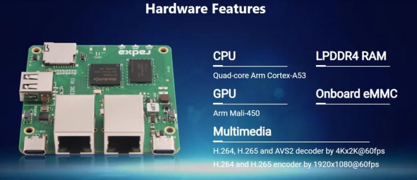 Radxa E20C Mini Network PC with RK3528A