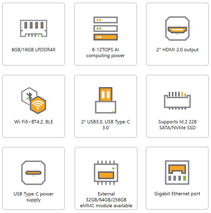 OrangePi AIPro se 8GB RAM