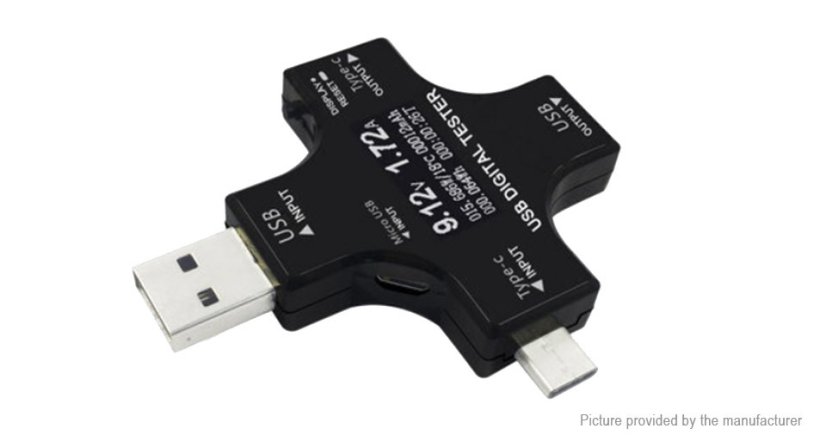 Multifunctional USB Tester USB-C, PD, QC 45W - Fast Charging and Performance Monitoring