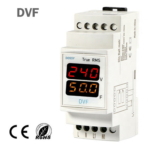 DVF LED voltmetr a měřič frekvence 220V