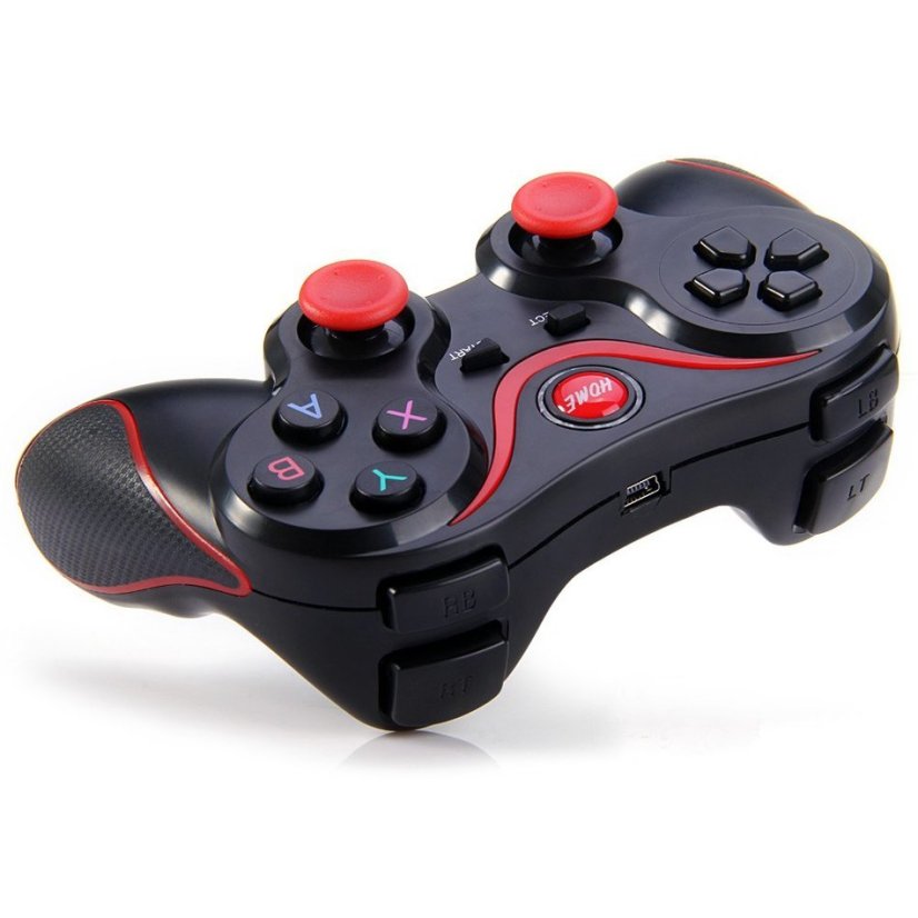 A8 Bluetooth Gamepad s Držákem pro Mobilní Telefony - Barva: Bílá