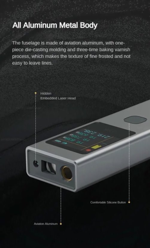 DUKA LS6 Laserový Dálkoměr 40m