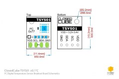 Digital Temperature Sensor TSYS01 ±0.1°C 24bit ADC