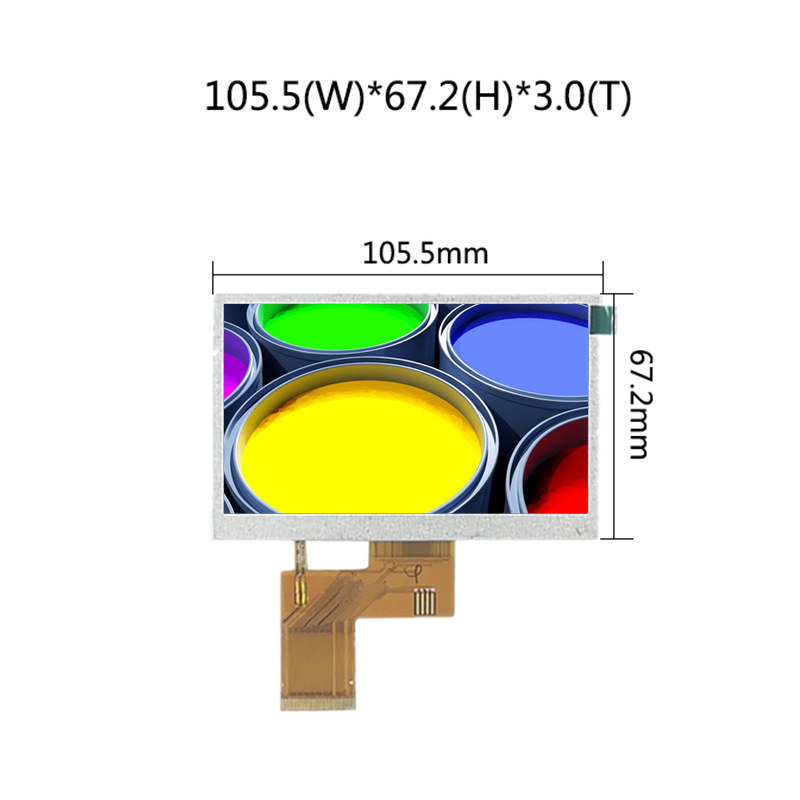 4.3" TFT LCD displej 480x272 CT 40pin