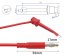 4mm Banana Measuring Cable with Hook - 0.5m