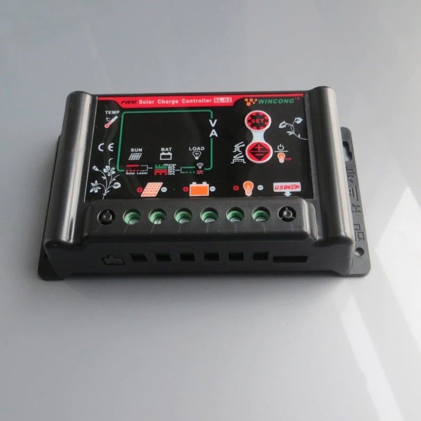 Original WINCONG SL02B 12V/24V Solar PWM Regulator